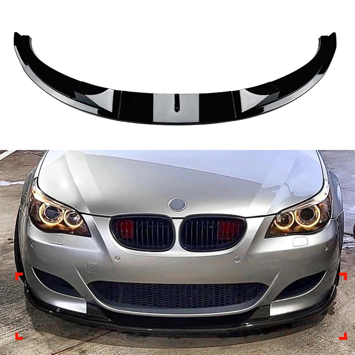 BMW E60 splitter I Glans zwart