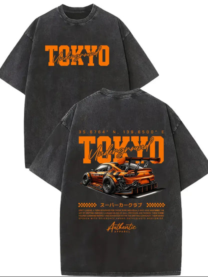 JDM Oversized T-shirt zwart