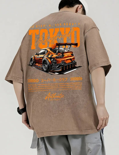 JDM Oversized T-shirt Beige