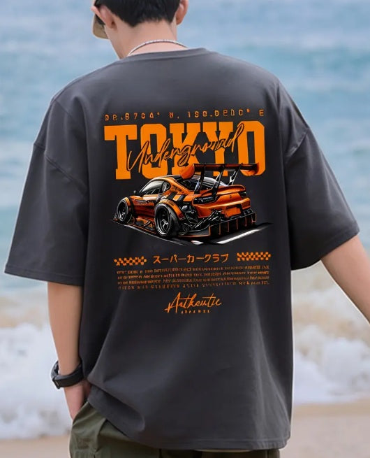 JDM Oversized T-shirt zwart